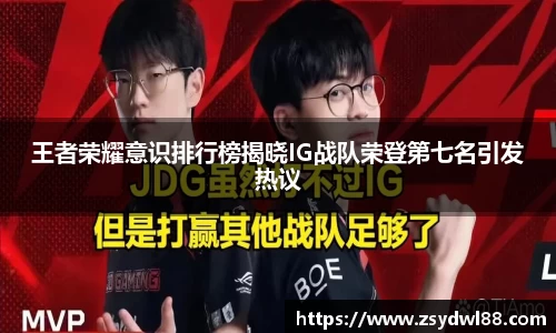 王者荣耀意识排行榜揭晓IG战队荣登第七名引发热议