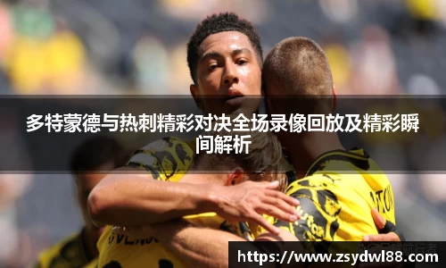 多特蒙德与热刺精彩对决全场录像回放及精彩瞬间解析